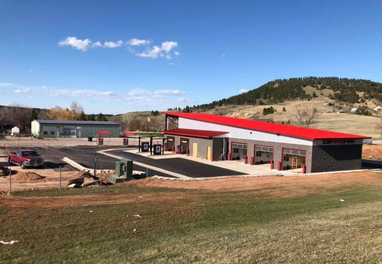 Custom built cart shop by Homestead Builders in the Black Hills of South Dakota